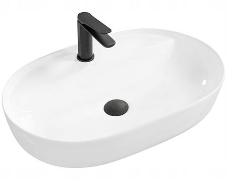 Umywalka Nablatowa Aura 61 White