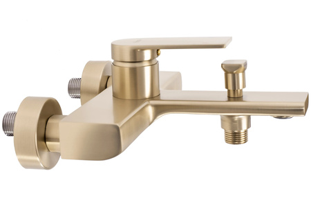 Bateria Wannowa Ścienna Verso Złota Szczotkowana