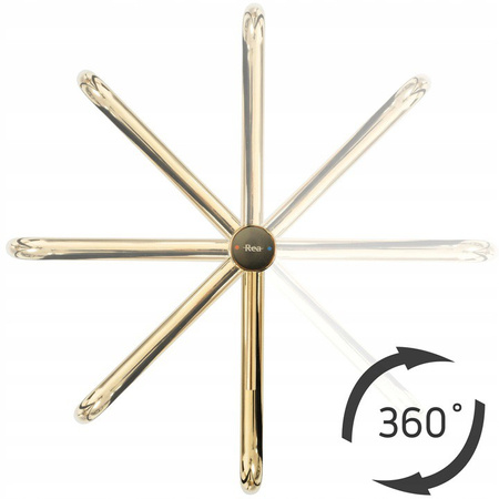 Bateria Umywalkowa Lugano Slim Złota Wysoka