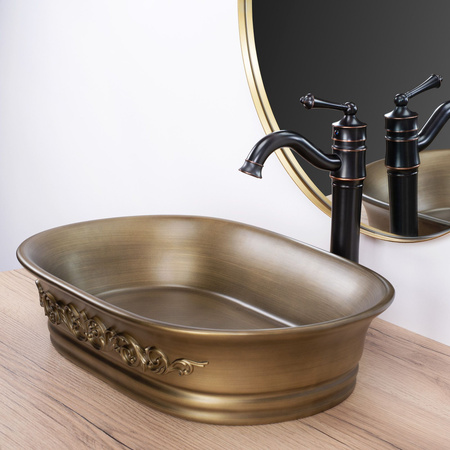 Umywalka Nablatowa Retro Wilma Rustic