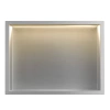Półka Łazienkowa Wnękowa LED 45x30 Stal Szczotkowana