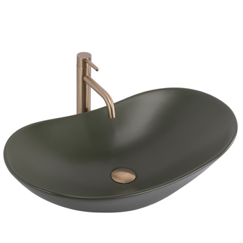 Umywalka Nablatowa Royal 61 Olive Matt