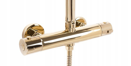 Zestaw Natryskowy Tom Gold Złoty Termostat