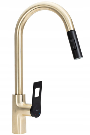 Bateria Kuchenna Soul Złota Szczotkowana Czarna