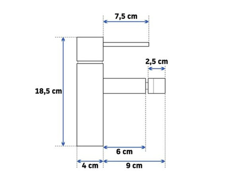Bateria Bidetowa Tess Czarna