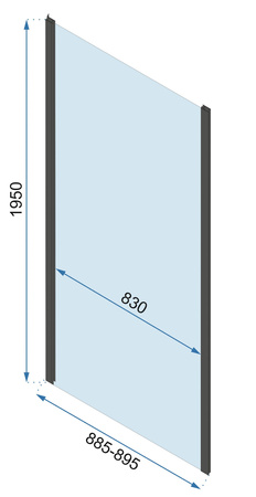 Narożna Kabina Rapid Slide Złoto Szczotkowane