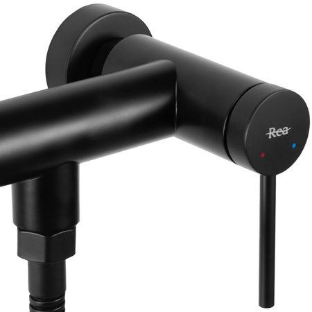 Bateria Prysznicowa Ścienna Clif Czarna