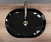 Umywalka Nablatowa Nadia 50 Stone Black