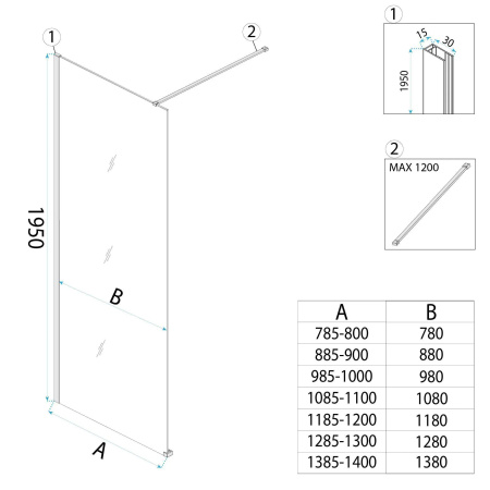 Ścianka Prysznicowa Flexi Brązowa Chrom