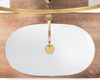 Umywalka Nablatowa Royal Gold Edge