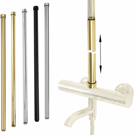 Adapter Przedłużający do Zestawu Natryskowego 60 cm Złoty Szczotkowany