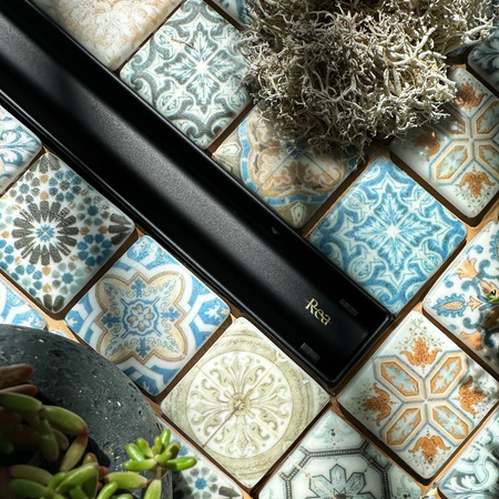 Odpływ Liniowy Neox Slim Pro Czarny  360°