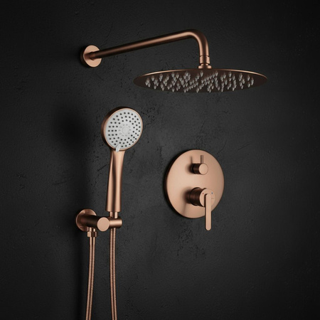 Zestaw Natryskowy Podtynkowy Ontario Miedź Szczotkowana