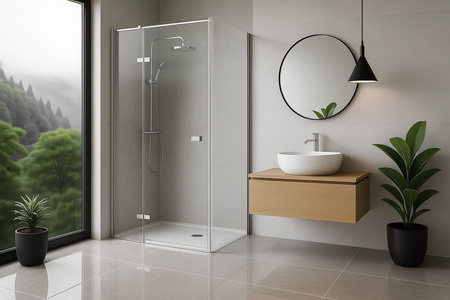 Kabina Prysznicowa Narożna Atlas Chrom