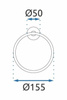 Wieszak Na Ręczniki Ring Metal Mist 05