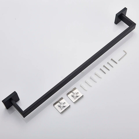 Wieszak Na Ręczniki Jednoramienny 55 cm Erlo 01 Czarny