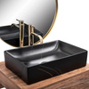 Umywalka Nablatowa Inga Black Marble Mat