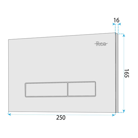 Przycisk Do Stelaża Podtynkowego K011A-Q HD Gold