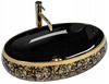 Umywalka Nablatowa Meryl Black Gold