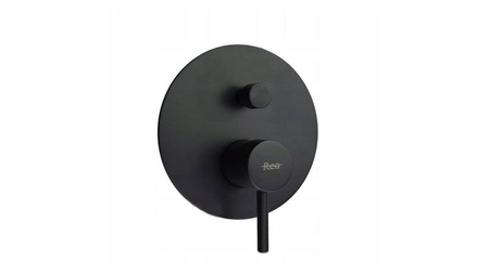 Zestaw Wannowo-Prysznicowy Podtynkowy Lungo Czarny