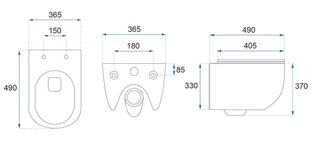 Misa WC Podwieszana Carlo Mini Tornado NF