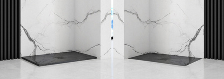 Brodzik Prysznicowy Rock Black 90x120