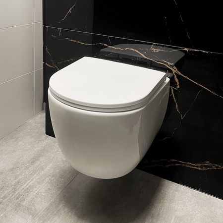 Misa WC Podwieszana Carlo Mini Rimless Flat N Tornado