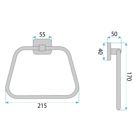 Wieszak Łazienkowy Nico 5910 Złoty Szczotkowany