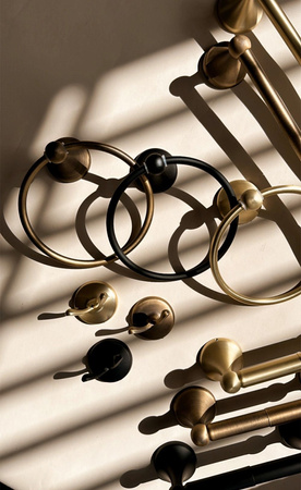 Wieszak Na Ręczniki Metalowy Retro Ring Kolory