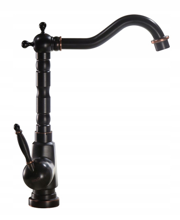 Bateria Umywalkowa Bona Czarna Postarzana Wysoka