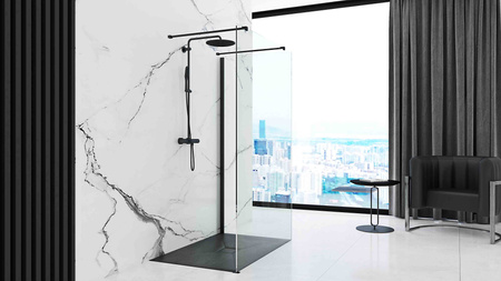Brodzik Prysznicowy Kamienny Stone Black 90x120 cm