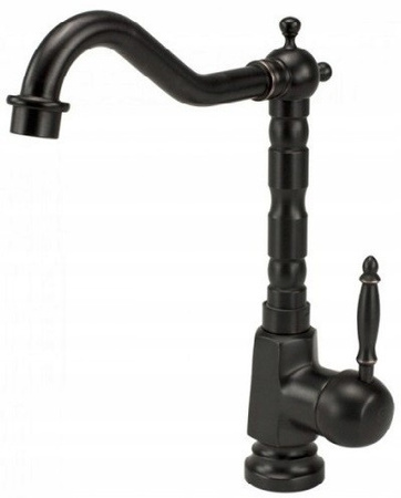 Bateria Umywalkowa Bona Czarna Postarzana Wysoka