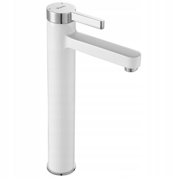 Bateria Umywalkowa Polo Biała Chrom Wysoka