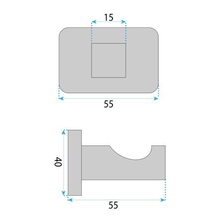 Wieszak Łazienkowy Nico 5905 Nikiel Szczotkowany