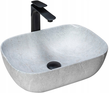 Umywalka Nablatowa Livia Grey Mat