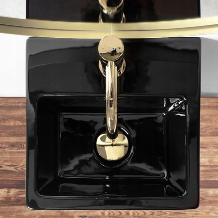 Umywalka Wolnostojąca Ceramiczna Kamila Black