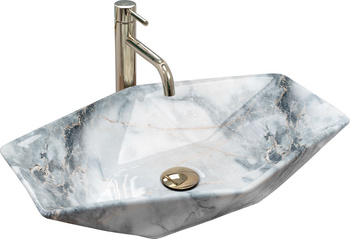 Umywalka Nablatowa Vegas Granit Shiny