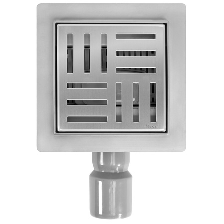 Odpływ Liniowy 12x12 Cross Nikiel Szczotkowany