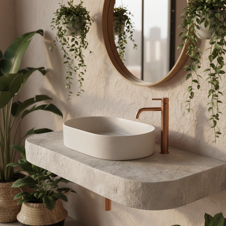 Umywalka Nadia 60 Sandy - Nablatowa