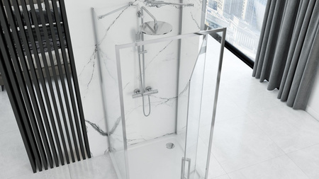 Kabina Przyścienna Rapid Swing Chrom