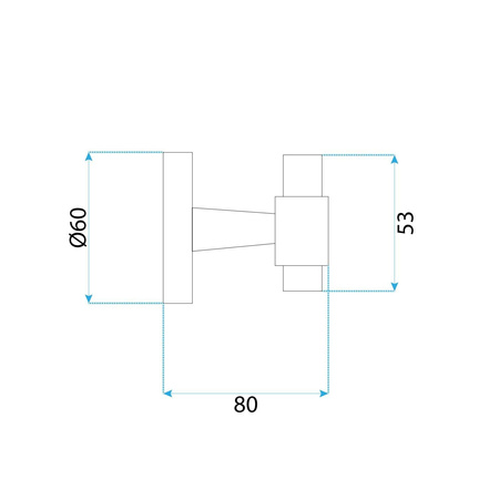 Wieszak Łazienkowy Aristo 16101 Złoty Szczotkowany