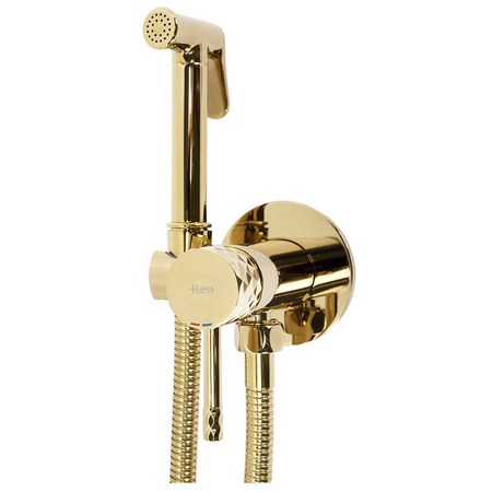 Bateria Bidetowa Podtynkowa Lungo Loop Diamond Złota