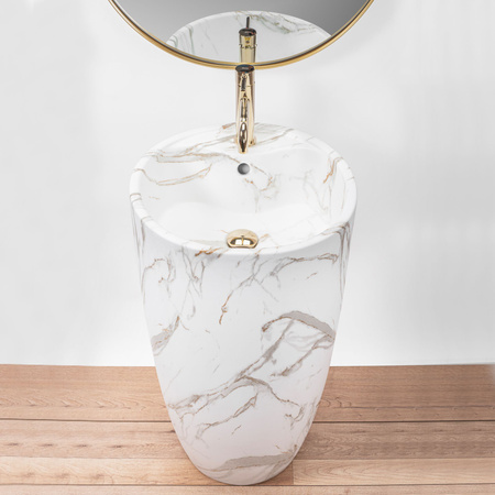 Umywalka Wolnostojąca Ceramiczna Anya Lava Mat