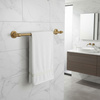 Wieszak Łazienkowy Jednoramienny Aristo Złoty Szczotkowany