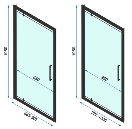 Kabina Prysznicowa Rapid Swing Złota Szczotkowana
