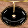 Umywalka Nablatowa Margot Black Gold