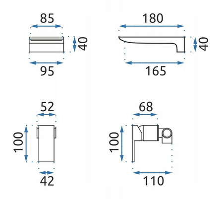 Bateria Podtynkowa Mason Złota