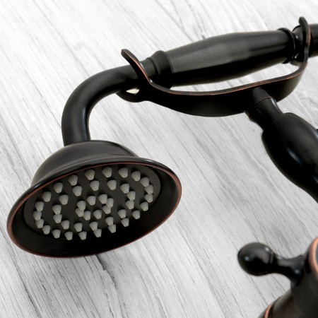 Bateria Wannowa Retro Czarna Postarzana