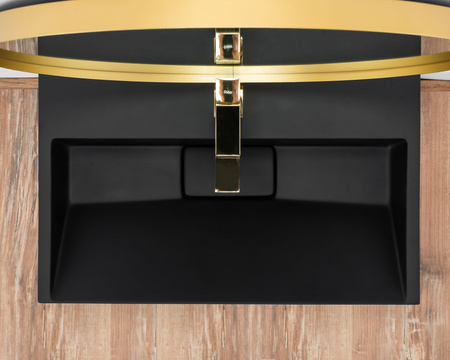 Umywalka Konglomeratowa Nablatowa Goya Black 60 cm