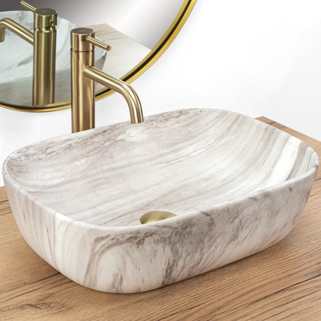 Umywalka Nablatowa Ceramiczna Belinda Ash